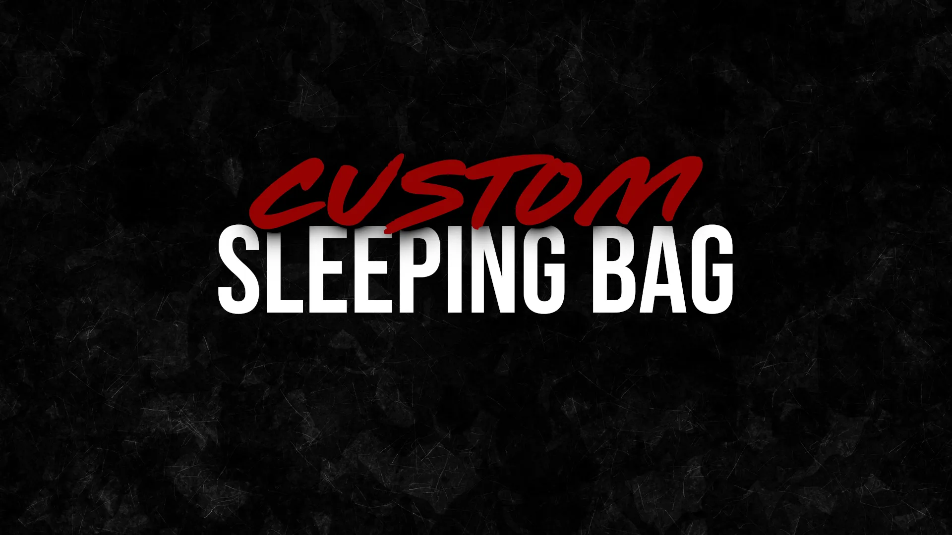 Custom Sleeping Bag Skin Banner