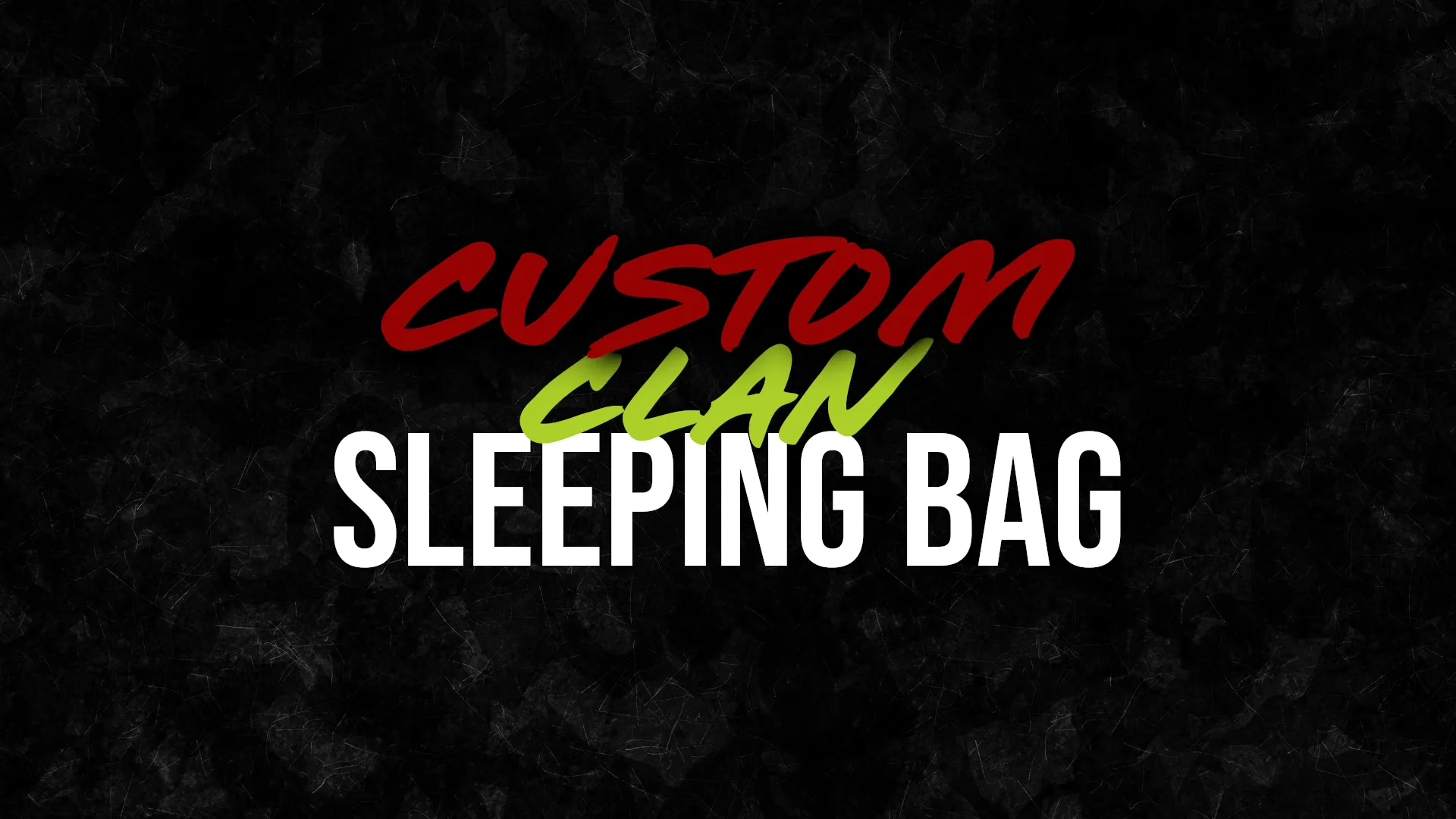 Custom Clan Sleeping Bag Skin Banner