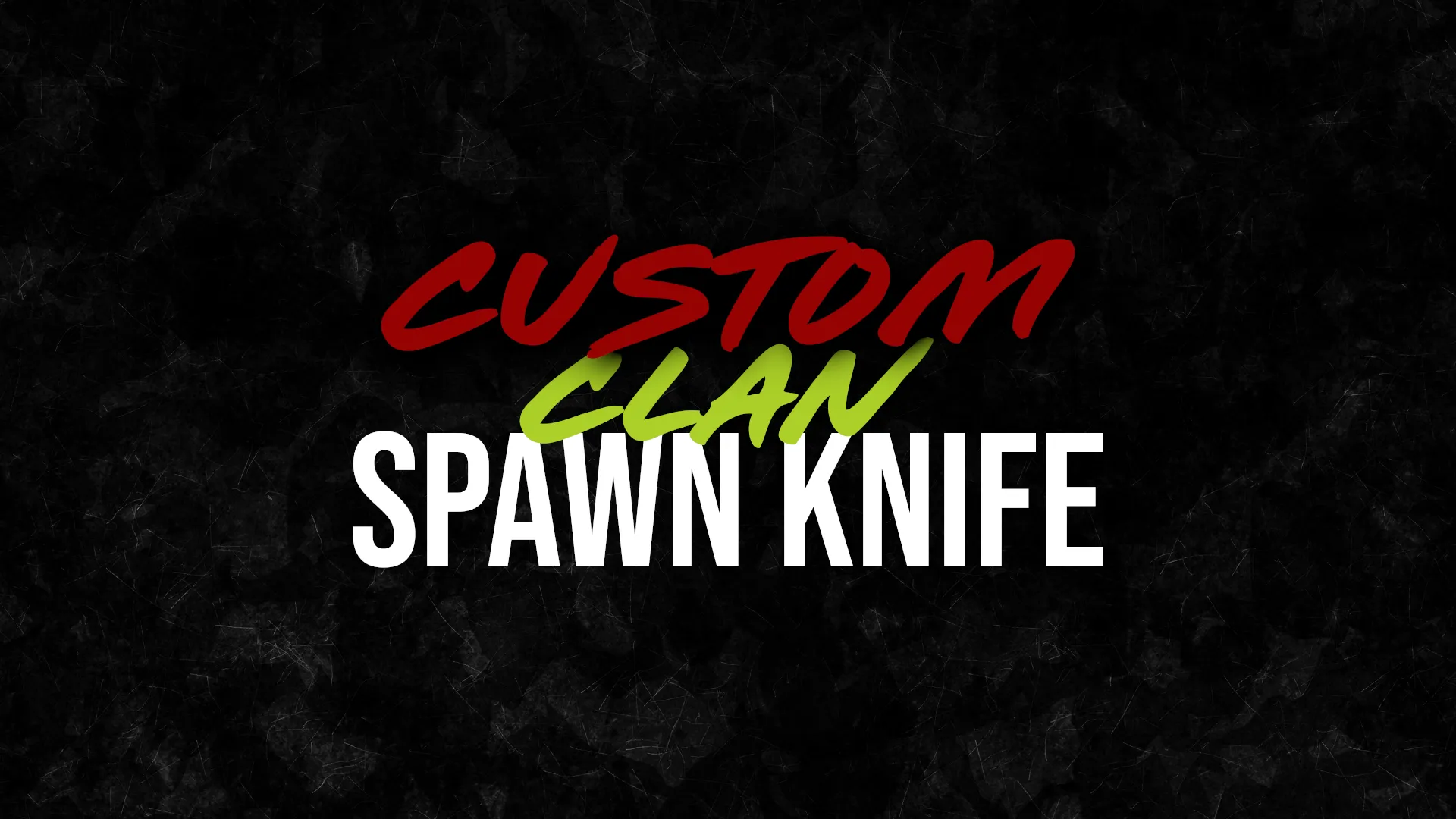 Custom Clan Spawn Knife Skin Banner