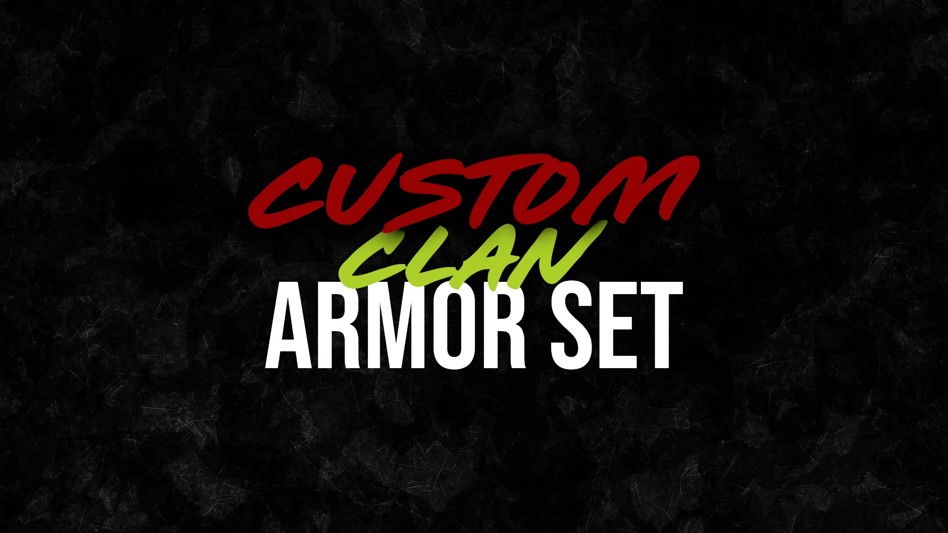 Custom Clan Armor Set Banner