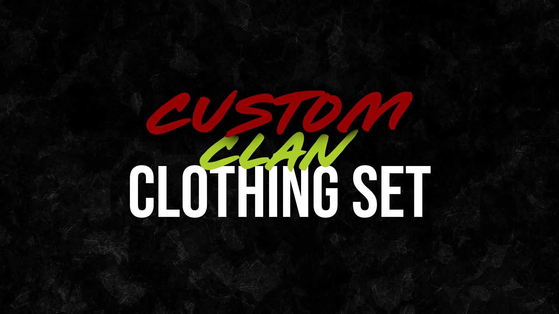 Custom Clan Clothing Set Banner