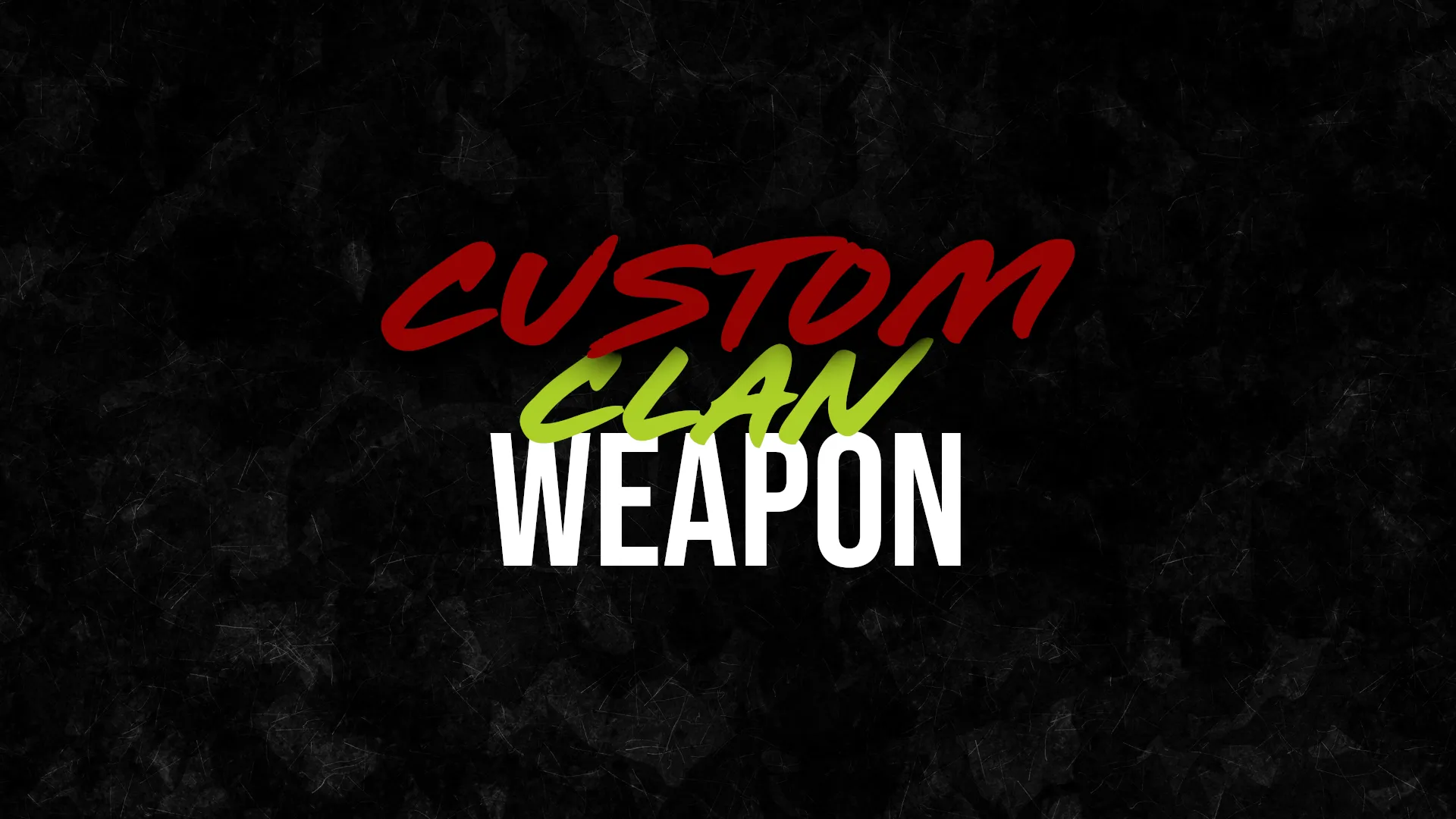 Custom Clan Weapon Skin Banner