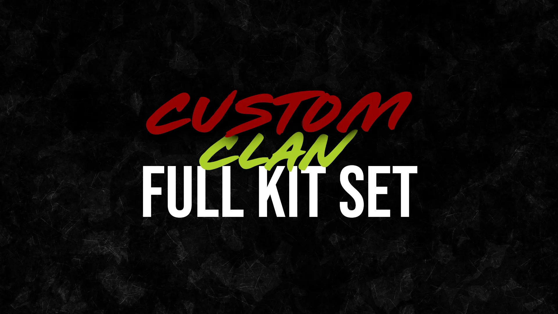Custom Clan Full Kit Skin Set Banner