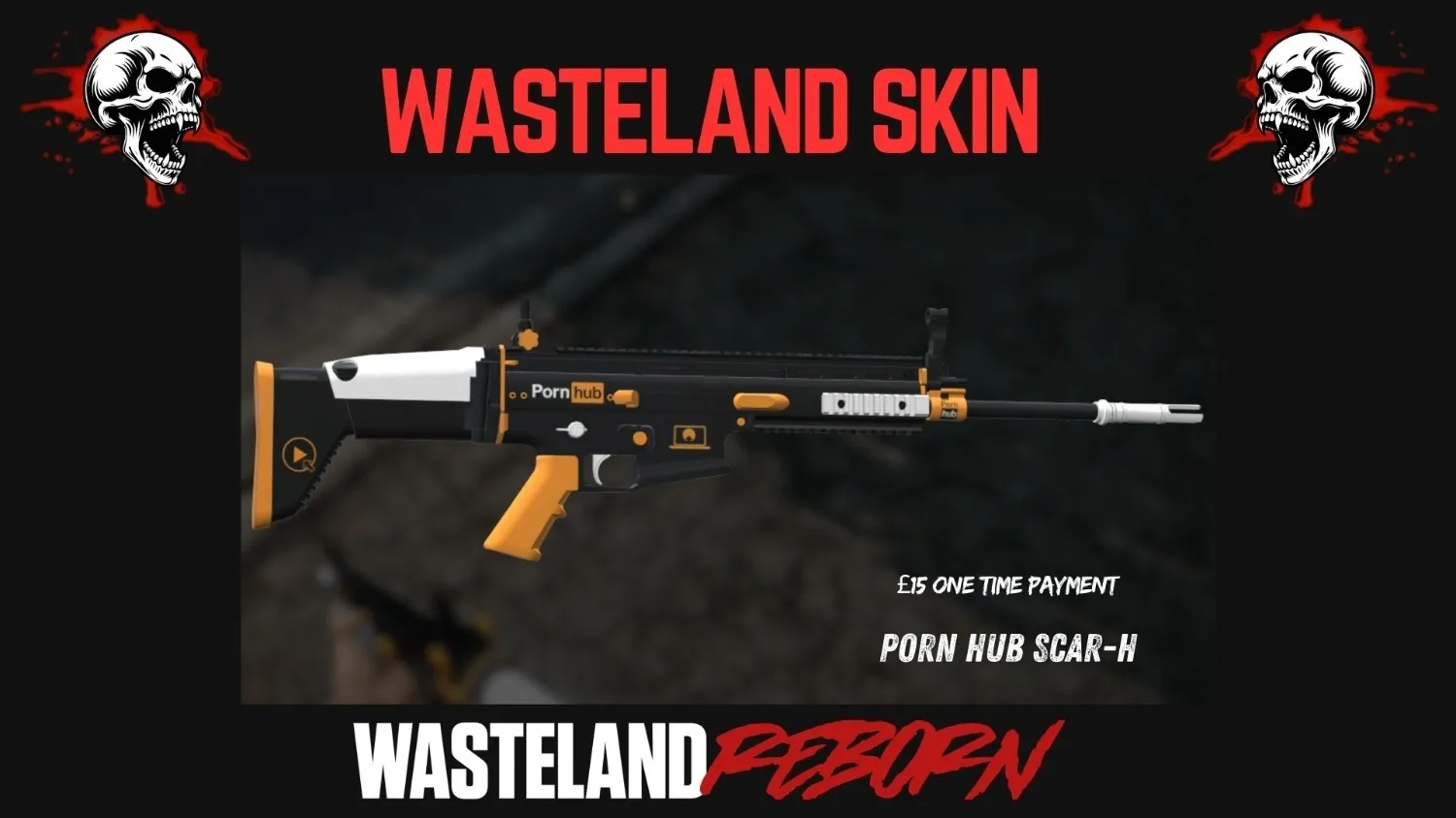 PornHub SCAR-H Skin Banner
