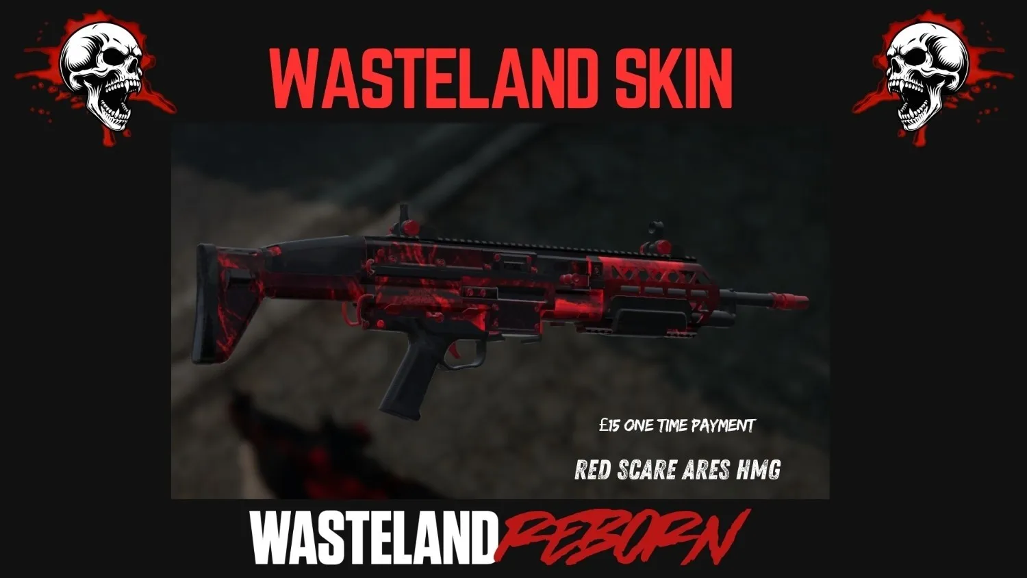 Red Scare Ares HMG Skin Banner